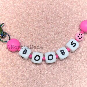 BO0BS: Silicone Offensive Keychain: Pink
